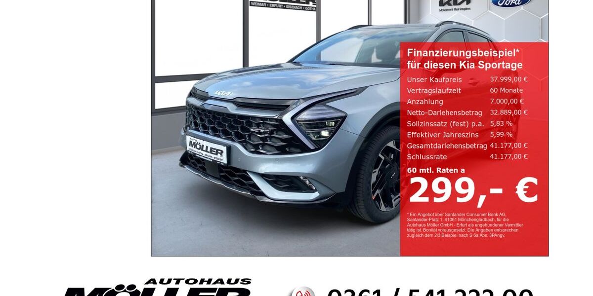 Kia Sportage 4.999 km 37.999 &euro; Erfurt 99087