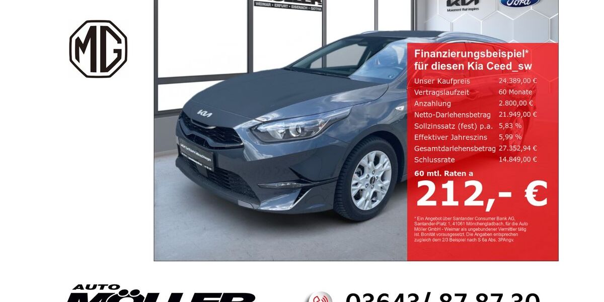 Kia ceed Sportswagon 18.900 km 24.389 &euro; Weimar 99425