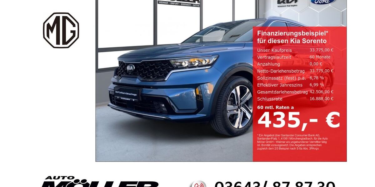 Kia Sorento 79.965 km 33.775 &euro; Weimar 99425