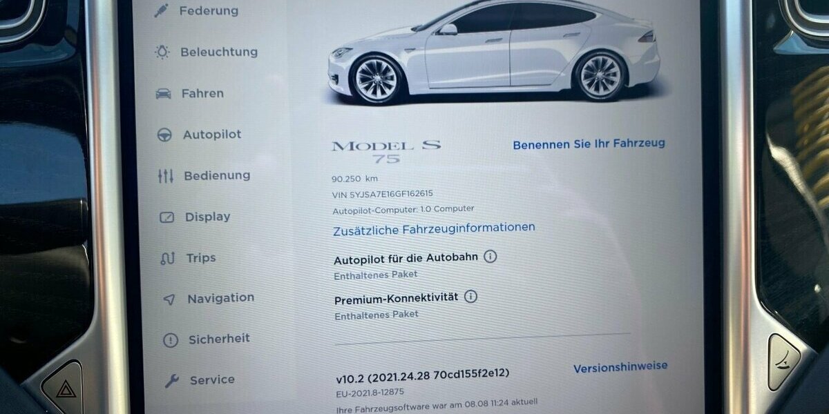 Tesla Model S 75 FreeSupercharger*CCS Adapter*Sitzh.*Aut 145.000 km 34.990 &euro; Rudolstadt 07407