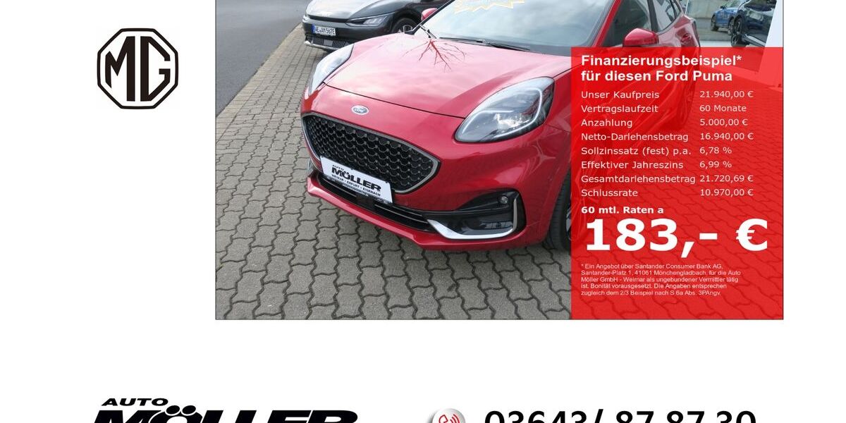 Ford Puma 4.199 km 21.940 &euro; Weimar 99425